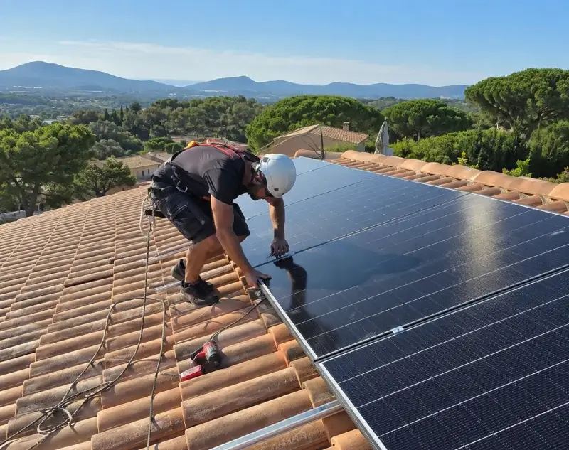 Installateur panneaux solaires Montbrun-Bocage — pose photovoltaïque sur toiture