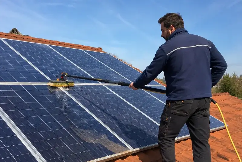 Nettoyage et entretien de panneaux solaires à Montbrun-Bocage
